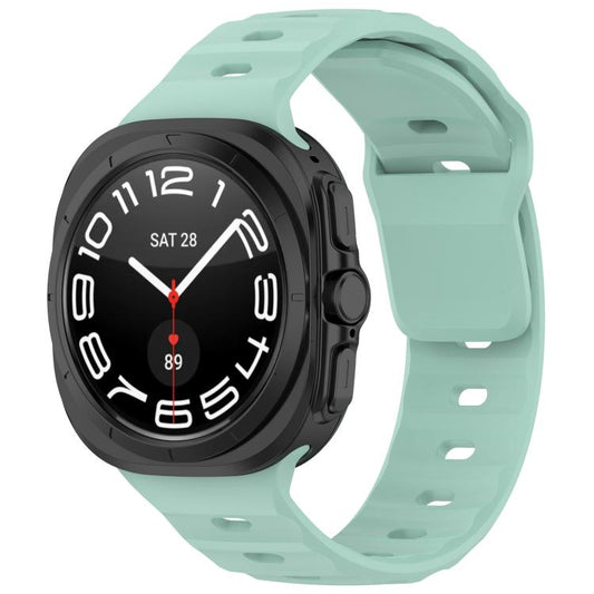 For Samsung Galaxy Watch Ultra 47mm / Ultra 2025 Kalebol Square Buckle Silicone Watch Band(Teal) by Kalebol