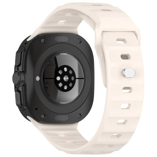 For Samsung Galaxy Watch Ultra 47mm / Ultra 2025 Kalebol Square Buckle Silicone Watch Band(Starlight) by Kalebol