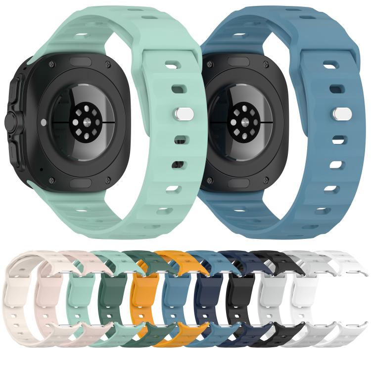 For Samsung Galaxy Watch Ultra 47mm / Ultra 2025 Kalebol Square Buckle Silicone Watch Band(Teal) by Kalebol