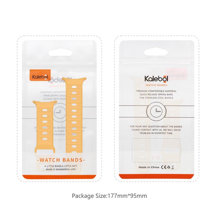 For Samsung Galaxy Watch Ultra 47mm / Ultra 2025 Kalebol Square Buckle Silicone Watch Band(Light Grey) by Kalebol