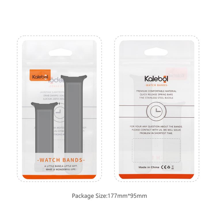 For Samsung Galaxy Watch Ultra 47mm / Ultra 2025 Kalebol Composite Silicone Folding Magnetic Buckle Watch Band(Orange) by Kalebol