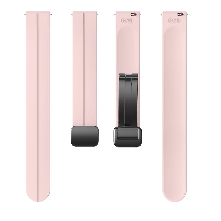 For Garmin Lily 2 14mm Kalebol Magnetic Buckle Silicone Strap(Pink) by Kalebol