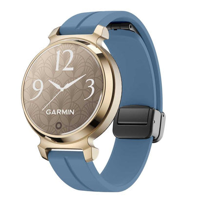 For Garmin Lily 2 14mm Kalebol Magnetic Buckle Silicone Strap(Blue) by Kalebol