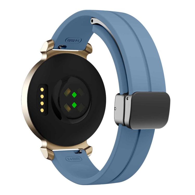 For Garmin Lily 2 14mm Kalebol Magnetic Buckle Silicone Strap(Blue) by Kalebol