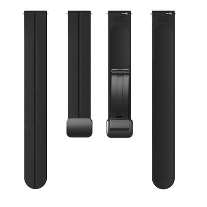 For Garmin Lily 2 14mm Kalebol Magnetic Buckle Silicone Strap(Black) by Kalebol