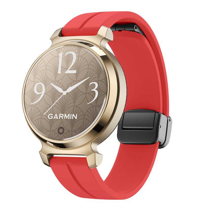 For Garmin Lily 2 14mm Kalebol Magnetic Buckle Silicone Strap(Red) by Kalebol