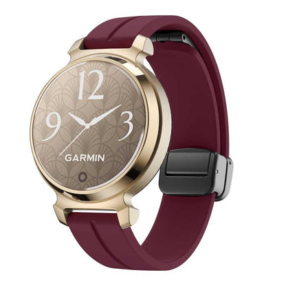 For Garmin Lily 2 14mm Kalebol Magnetic Buckle Silicone Strap(Wine Red) by Kalebol