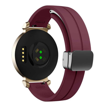 For Garmin Lily 2 14mm Kalebol Magnetic Buckle Silicone Strap(Wine Red) by Kalebol