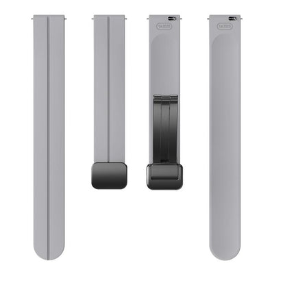 For Garmin Lily 2 14mm Kalebol Magnetic Buckle Silicone Strap(Light Grey) by Kalebol