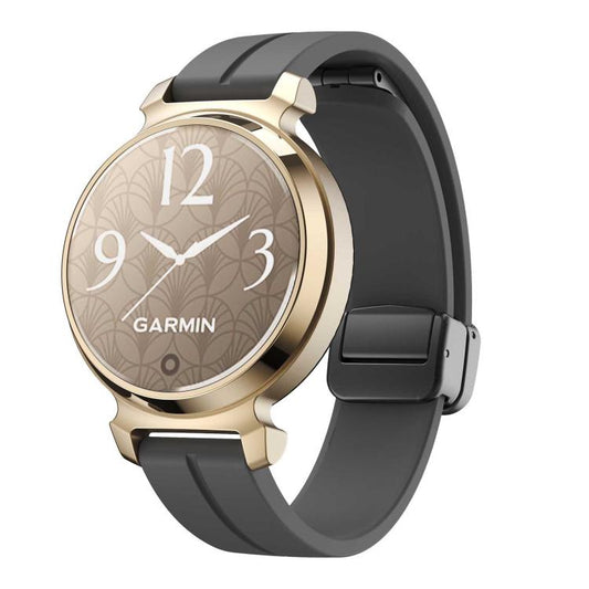 For Garmin Lily 2 14mm Kalebol Magnetic Buckle Silicone Strap(Space Grey) by Kalebol