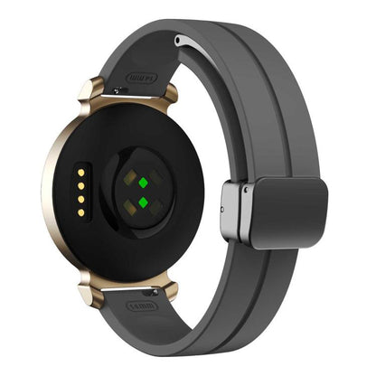 For Garmin Lily 2 14mm Kalebol Magnetic Buckle Silicone Strap(Space Grey) by Kalebol