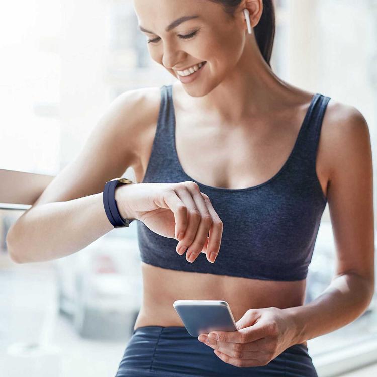 For Garmin Lily 2 14mm Kalebol Magnetic Buckle Silicone Strap(Midnight Blue) by Kalebol