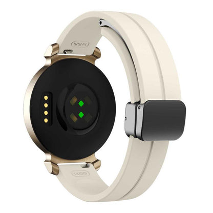 For Garmin Lily 2 14mm Kalebol Magnetic Buckle Silicone Strap(Starlight) by Kalebol