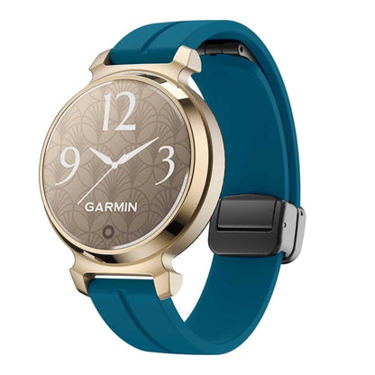 For Garmin Lily 2 14mm Kalebol Magnetic Buckle Silicone Strap(Rock Blue) by Kalebol