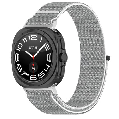 For Samsung Galaxy Watch Ultra 47mm / Ultra 2025 Kalebol Hook and Loop Fastener Nylon Braided Watch Band(Seashell) by Kalebol
