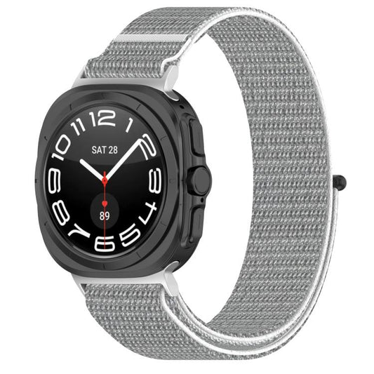 For Samsung Galaxy Watch Ultra 47mm / Ultra 2025 Kalebol Hook and Loop Fastener Nylon Braided Watch Band(Seashell) by Kalebol