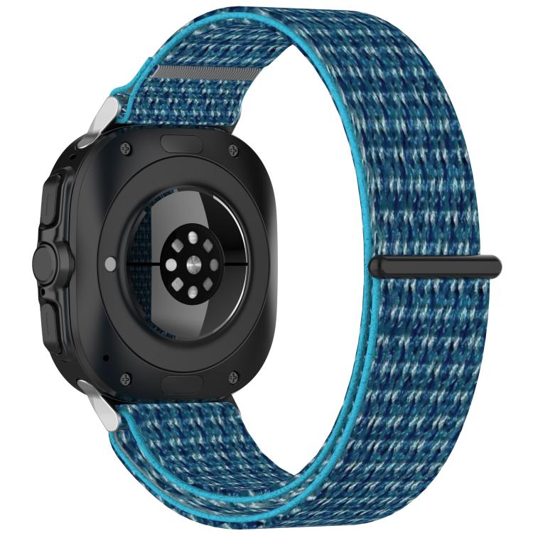 For Samsung Galaxy Watch Ultra 47mm / Ultra 2025 Kalebol Hook and Loop Fastener Nylon Braided Watch Band(Ocean Blue) by Kalebol