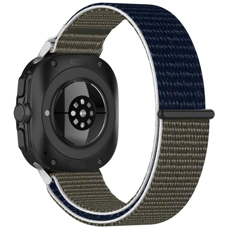 For Samsung Galaxy Watch Ultra 47mm / Ultra 2025 Kalebol Hook and Loop Fastener Nylon Braided Watch Band(Grey Blue) by Kalebol