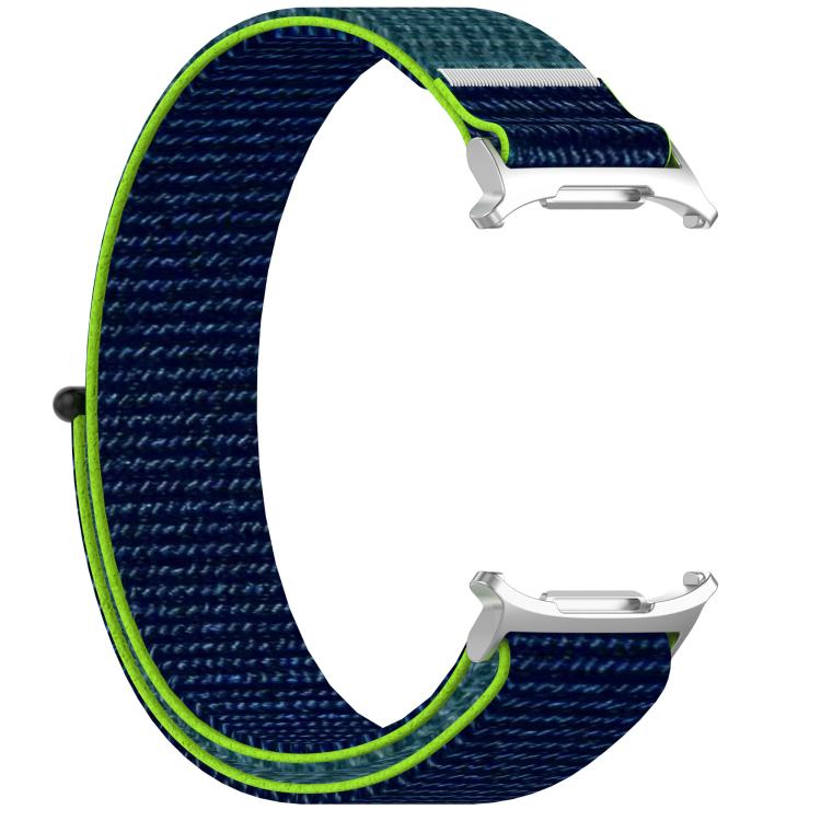 For Samsung Galaxy Watch Ultra 47mm / Ultra 2025 Kalebol Hook and Loop Fastener Nylon Braided Watch Band(Lime Green) by Kalebol