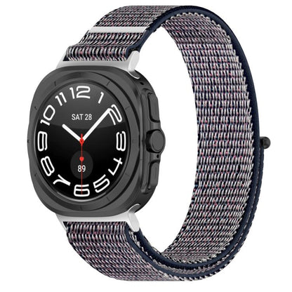 For Samsung Galaxy Watch Ultra 47mm / Ultra 2025 Kalebol Hook and Loop Fastener Nylon Braided Watch Band(Midnight Blue) by Kalebol