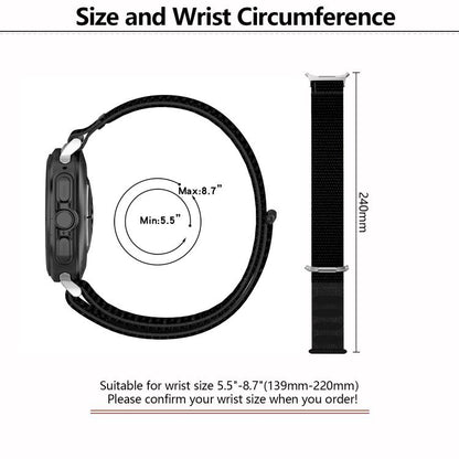 For Samsung Galaxy Watch Ultra 47mm / Ultra 2025 Kalebol Hook and Loop Fastener Nylon Braided Watch Band(Rainbow) by Kalebol