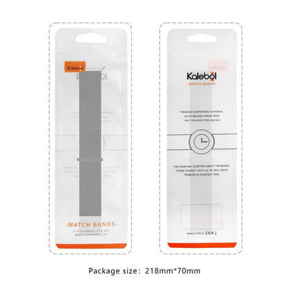 For Samsung Galaxy Watch Ultra 47mm / Ultra 2025 Kalebol Hook and Loop Fastener Nylon Braided Watch Band(Rainbow) by Kalebol