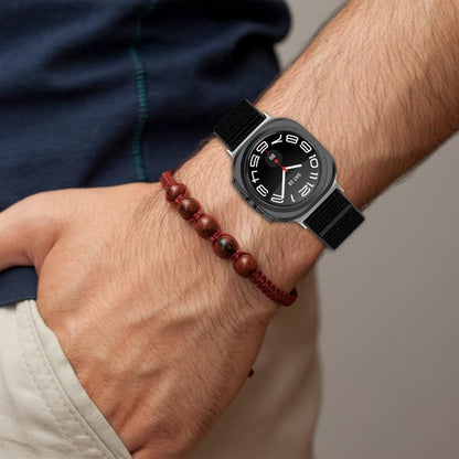 For Samsung Galaxy Watch Ultra 47mm / Ultra 2025 Kalebol Hook and Loop Fastener Nylon Braided Watch Band(Blue Ocean) by Kalebol