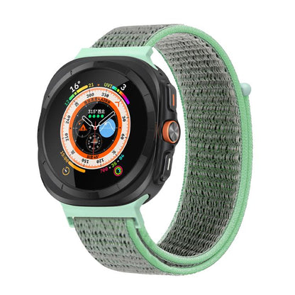 For Samsung Galaxy Watch Ultra 47mm / Ultra 2025 Kalebol Quick Release Nylon Braided Watch Band(Blue Ocean) by Kalebol