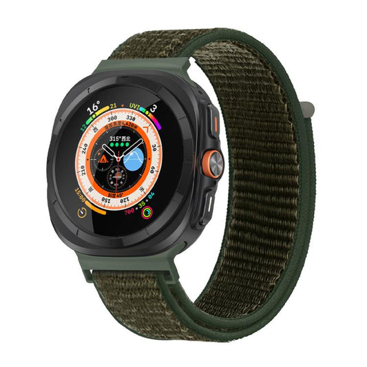 For Samsung Galaxy Watch Ultra 47mm / Ultra 2025 Kalebol Quick Release Nylon Braided Watch Band(Army Green) by Kalebol