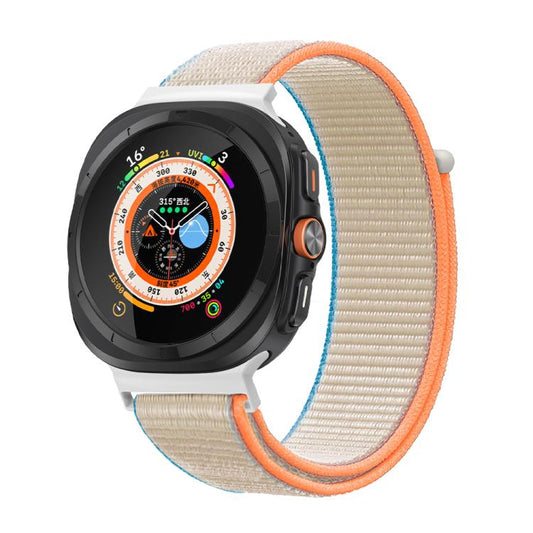 For Samsung Galaxy Watch Ultra 47mm / Ultra 2025 Kalebol Quick Release Nylon Braided Watch Band(Milky White) by Kalebol