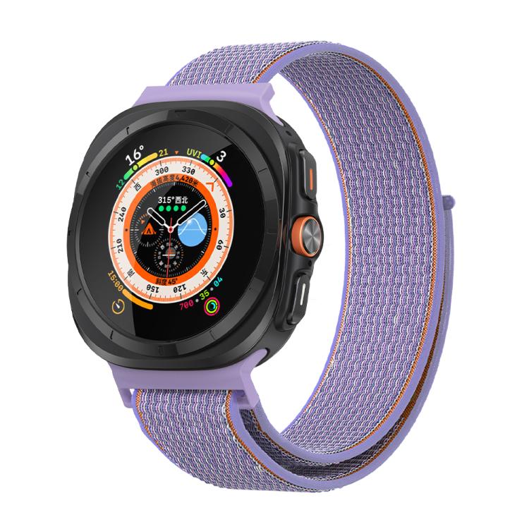 For Samsung Galaxy Watch Ultra 47mm / Ultra 2025 Kalebol Quick Release Nylon Braided Watch Band(Lilac) by Kalebol