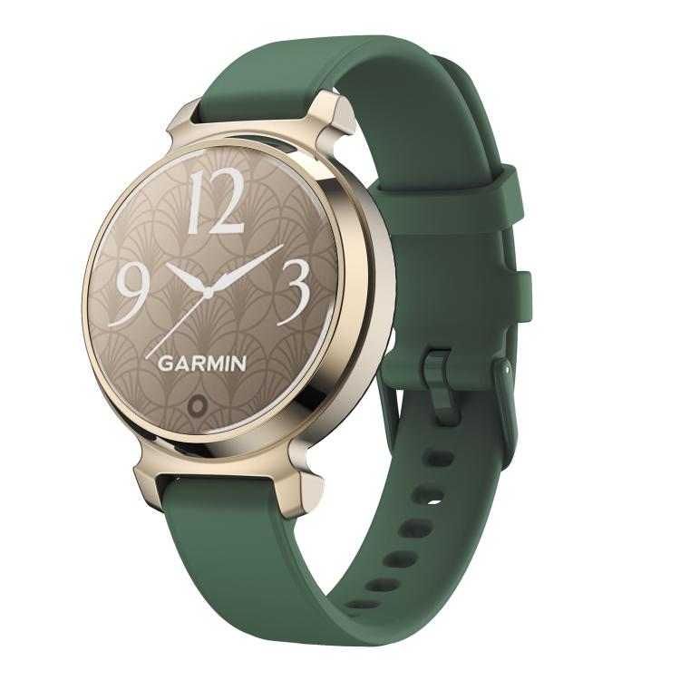 For Garmin Lily 2 14mm Kalebol Pin Buckle Silicone Strap(Dark Night Green) by Kalebol
