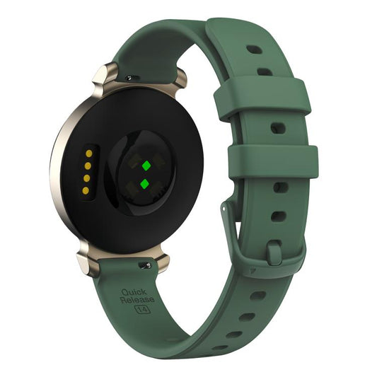 For Garmin Lily 2 14mm Kalebol Pin Buckle Silicone Strap(Dark Night Green) by Kalebol