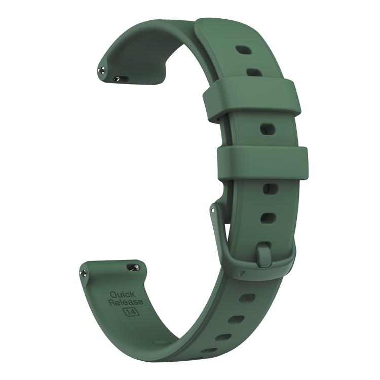 For Garmin Lily 2 14mm Kalebol Pin Buckle Silicone Strap(Dark Night Green) by Kalebol