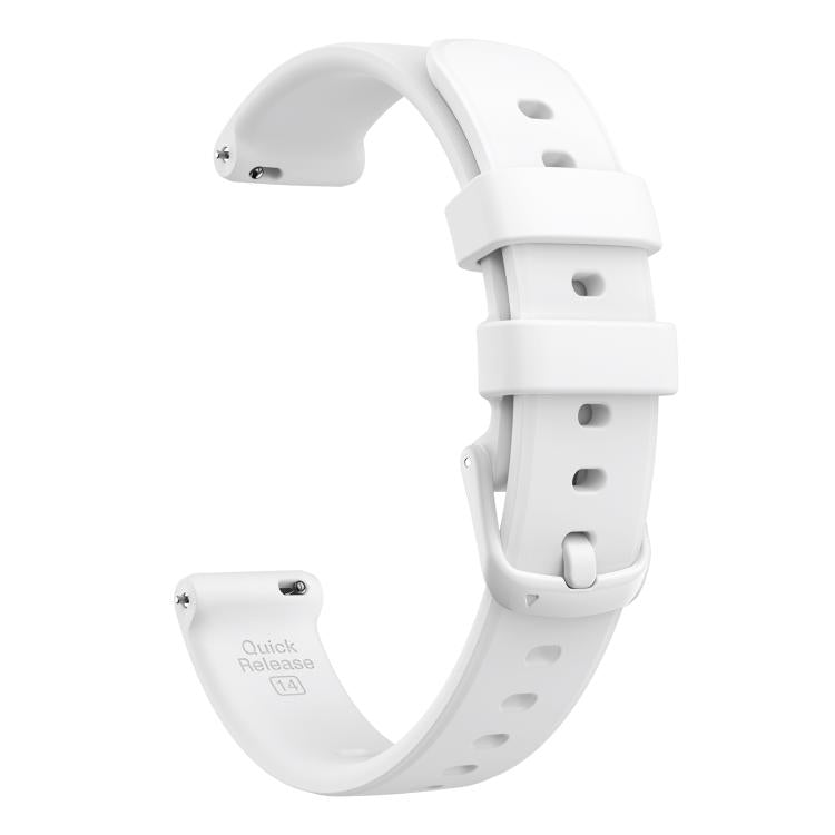 For Garmin Lily 2 14mm Kalebol Pin Buckle Silicone Strap(White) by Kalebol
