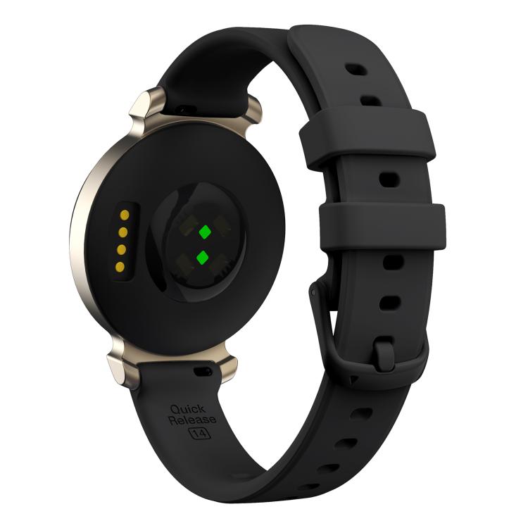 For Garmin Lily 2 14mm Kalebol Pin Buckle Silicone Strap(Black) by Kalebol