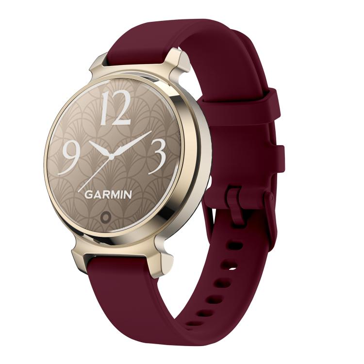 For Garmin Lily 2 14mm Kalebol Pin Buckle Silicone Strap(Wine Red) by Kalebol