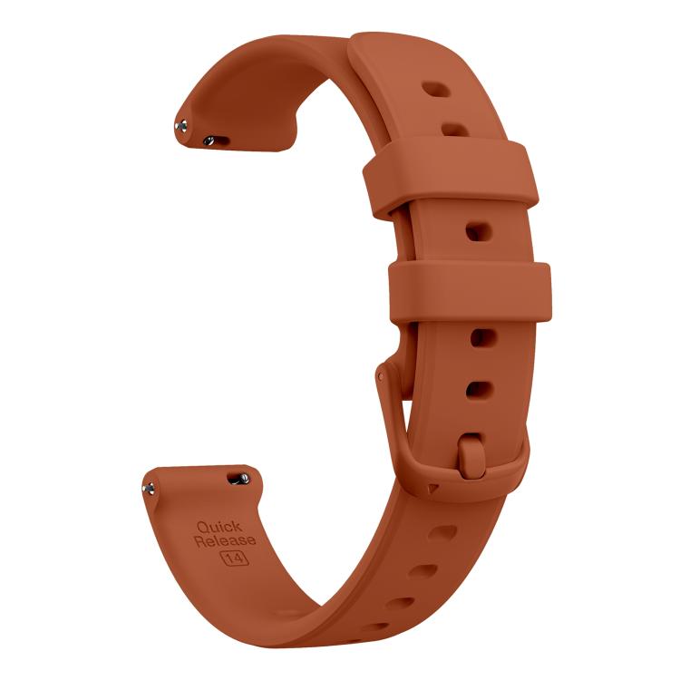 For Garmin Lily 2 14mm Kalebol Pin Buckle Silicone Strap(Mocha Brown) by Kalebol