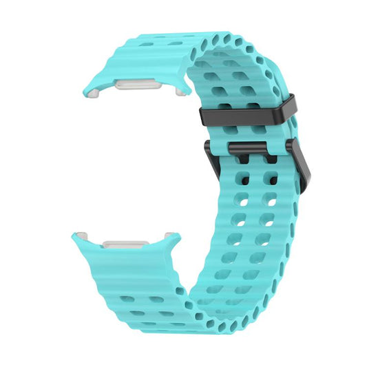 For Samsung Galaxy Watch Ultra 47mm / Ultra 2025 Kalebol Porous Breathable Silicone Watch Band(Teal) by Kalebol