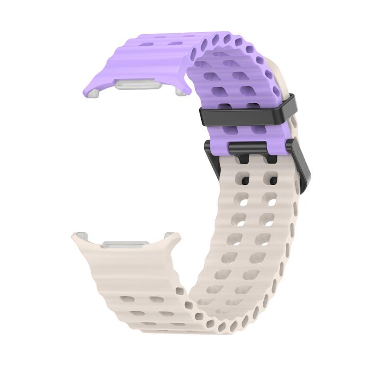 For Samsung Galaxy Watch Ultra 47mm / Ultra 2025 Kalebol Porous Breathable Silicone Watch Band(Starlight Purple) by Kalebol