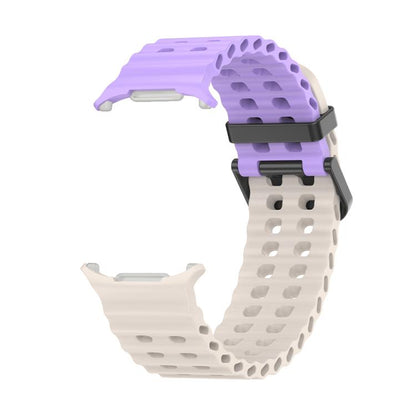 For Samsung Galaxy Watch Ultra 47mm / Ultra 2025 Kalebol Porous Breathable Silicone Watch Band(Starlight Purple) by Kalebol