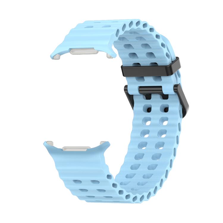 For Samsung Galaxy Watch Ultra 47mm / Ultra 2025 Kalebol Porous Breathable Silicone Watch Band(Cloud Blue) by Kalebol
