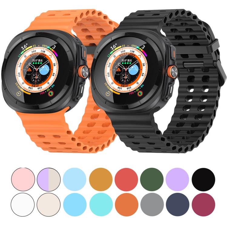 For Samsung Galaxy Watch Ultra 47mm / Ultra 2025 Kalebol Porous Breathable Silicone Watch Band(Teal) by Kalebol
