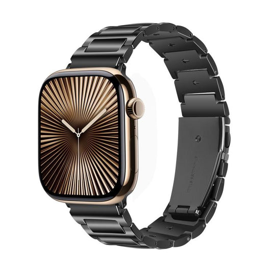 For Apple Watch 42mm / 41mm / 40mm / 38mm Kalebol Tooling Metal Zinc Alloy Watch Band(Black) by Kalebol