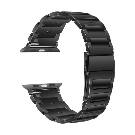 For Apple Watch 42mm / 41mm / 40mm / 38mm Kalebol Tooling Metal Zinc Alloy Watch Band(Black) by Kalebol