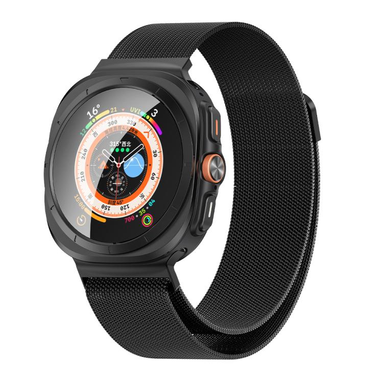 For Samsung Galaxy Watch Ultra 47mm / Ultra 2025 Kalebol Milanese Stainless Steel Watch Band(Black) by Kalebol