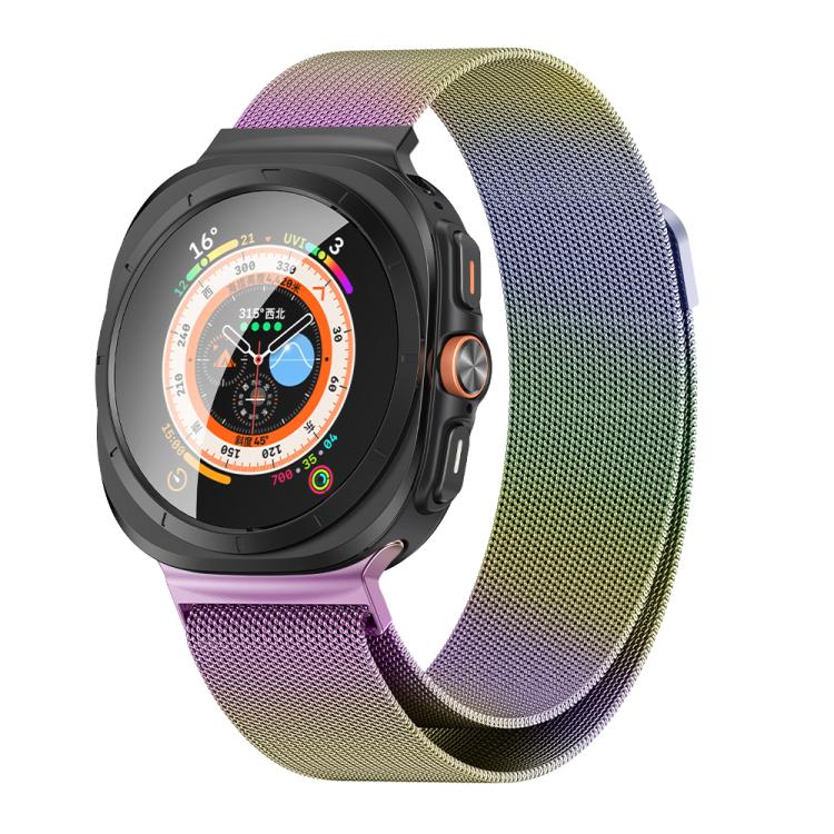 For Samsung Galaxy Watch Ultra 47mm / Ultra 2025 Kalebol Milanese Stainless Steel Watch Band(Colorful) by Kalebol