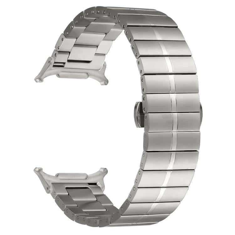 For Samsung Galaxy Watch Ultra 47mm / Ultra 2025 Kalebol One-bead Stainless Steel Watch Band(Titanium) by Kalebol