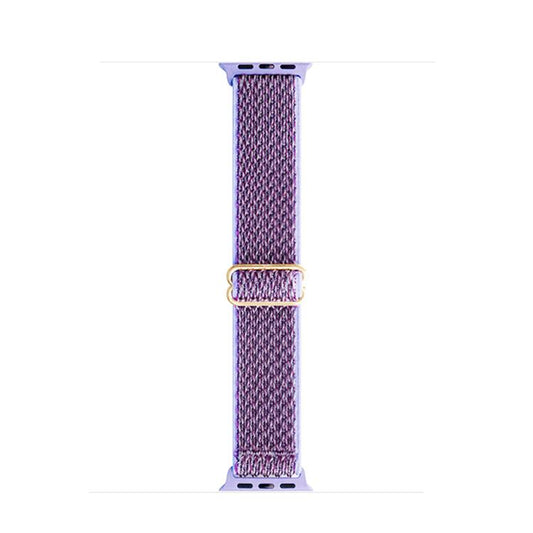 For Apple Watch 46mm / 49mm / 45mm / 44mm Kalebol Eight Buckle Wavy Braided Nylon Watch Band(Purple) by Kalebol