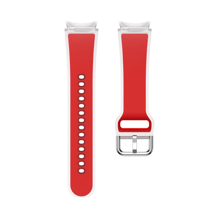 For Samsung Galaxy Watch 7 / 6 / 5 / 4 Kalebol Glacier Transparent Silicone Watch Band(Red) by Kalebol